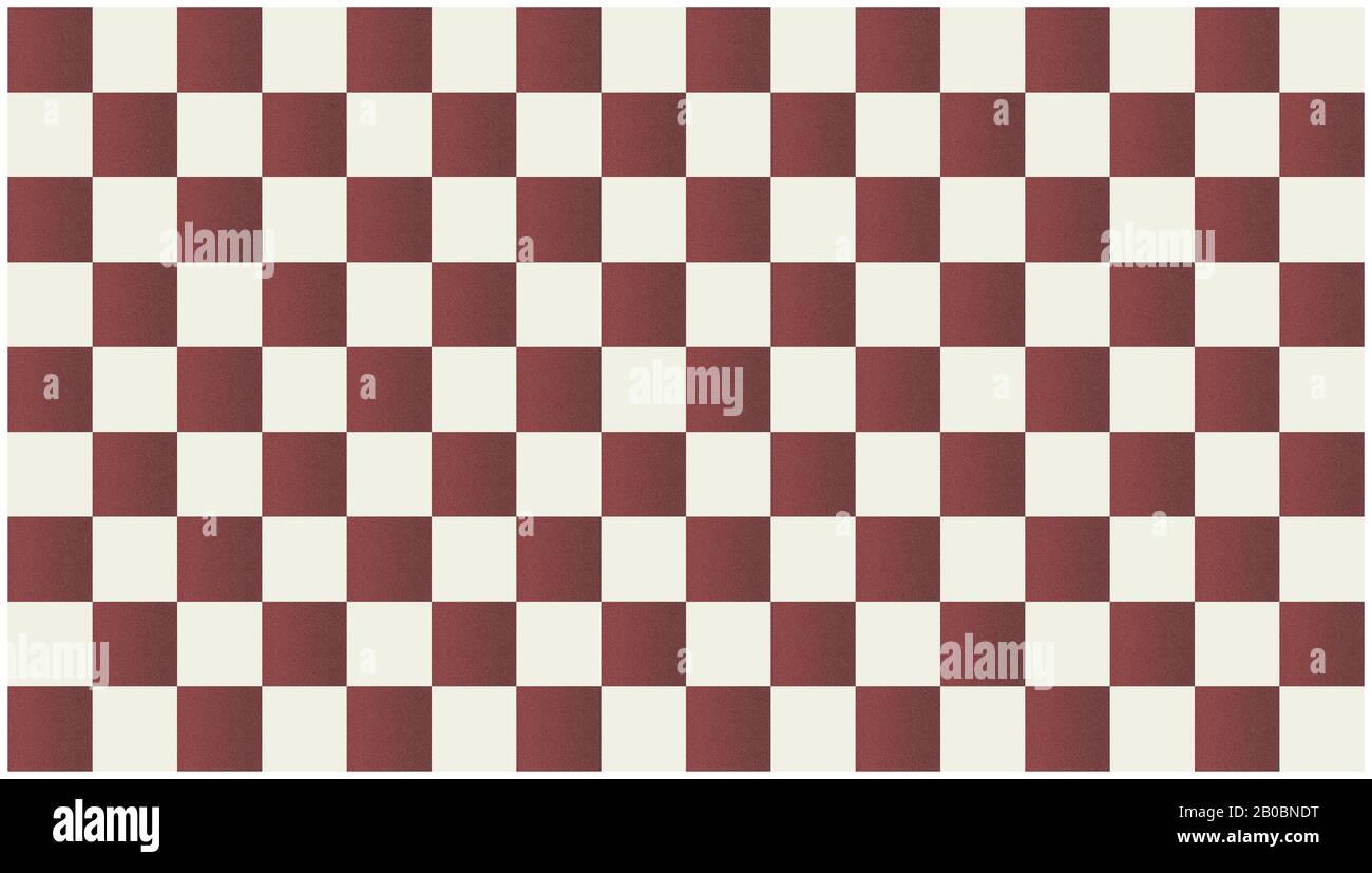 Chessboard pattern reto style. Square checkered pattern background/texture. Brown flat design. Large size. Stock Photo