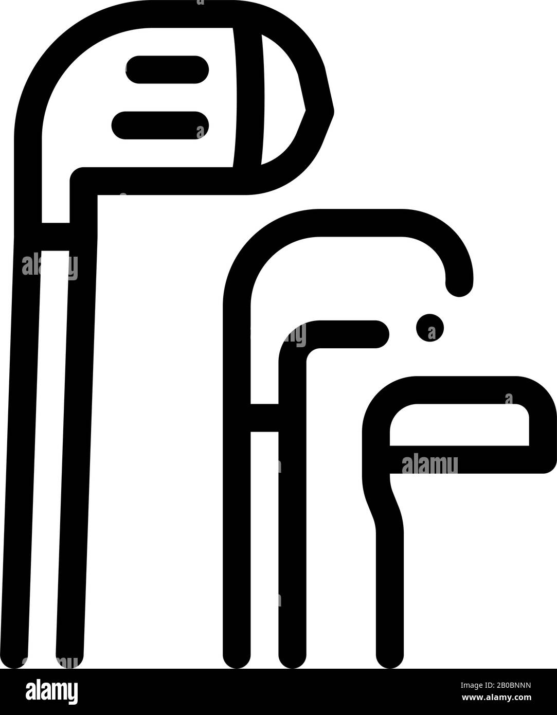 Golf Putters Icon Vector Outline Illustration Stock Vector Image & Art ...