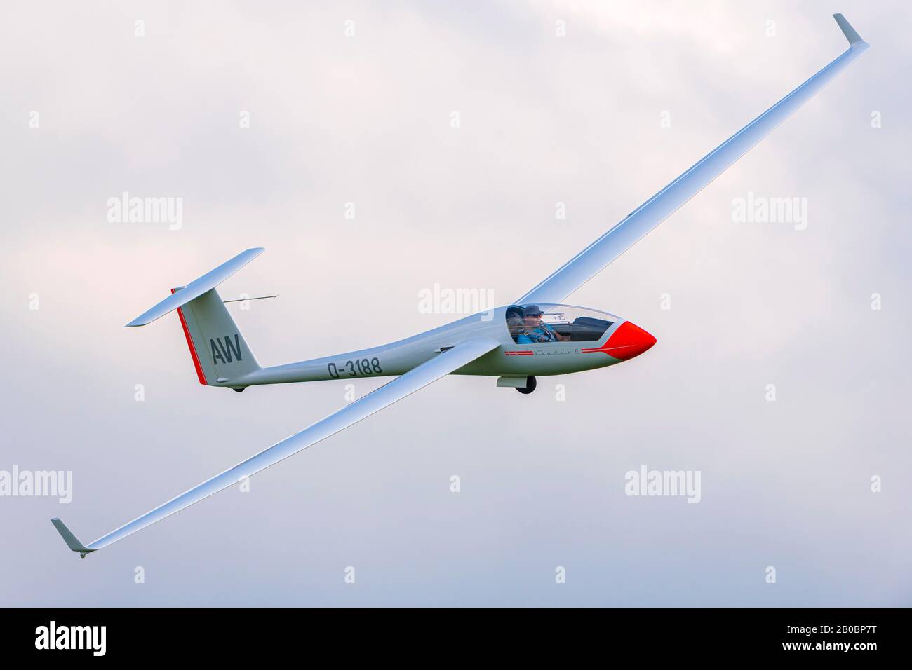Glider in flight, detail, Germany Stock Photo Alamy