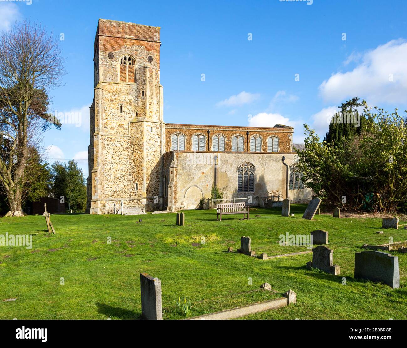 Village parish church Erwarton, Suffolk, England, UK Stock Photo