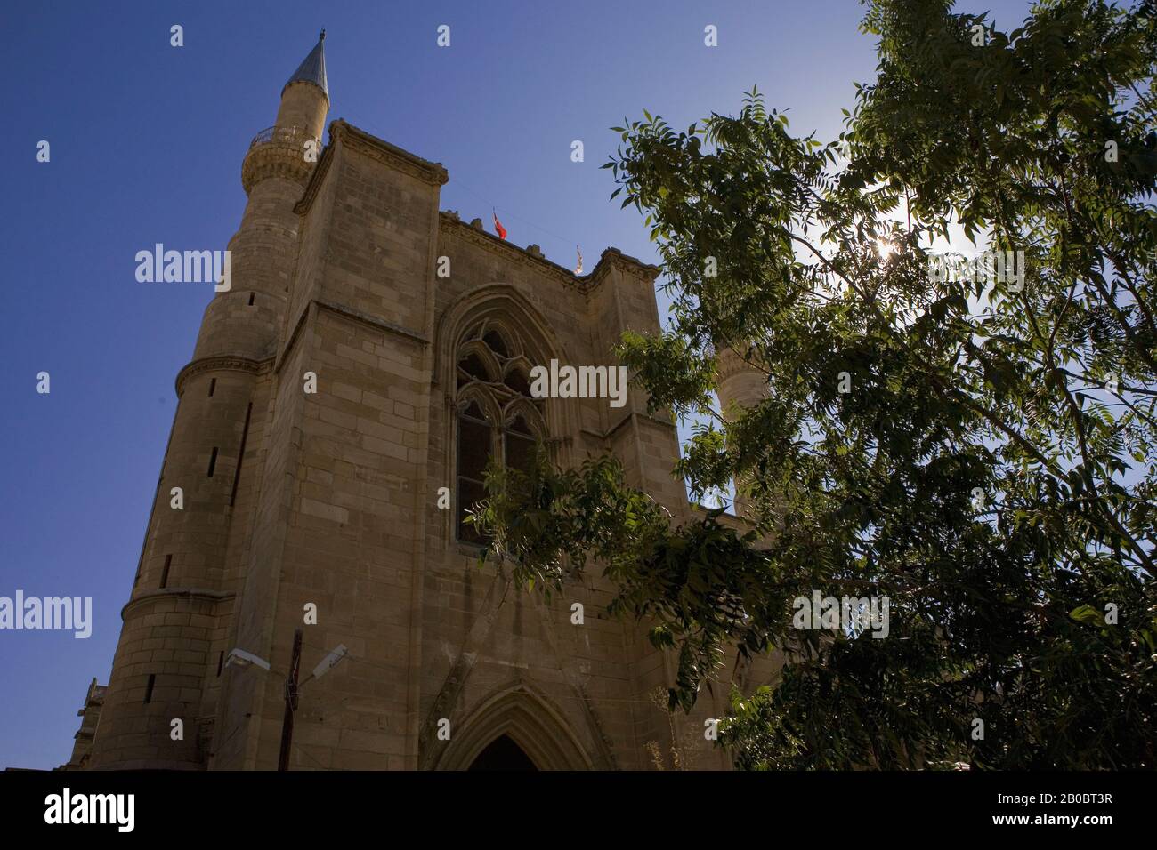Selimiye Camii (Selimiye Mosque) originally a Gothic cathedral, North Nicosia, Northern Cyprus Stock Photo