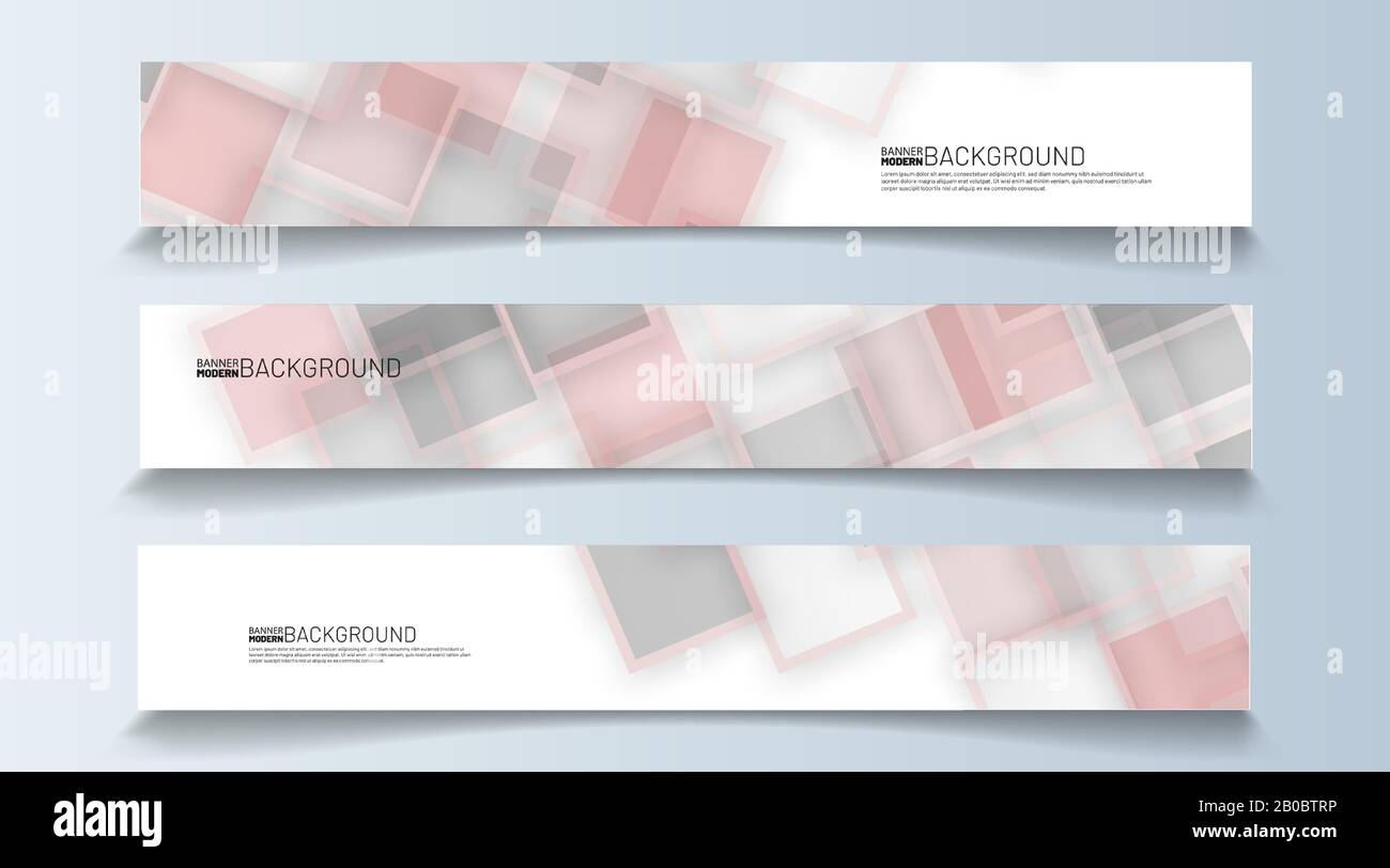 rectangular banner background vector. geometric shape design Stock ...