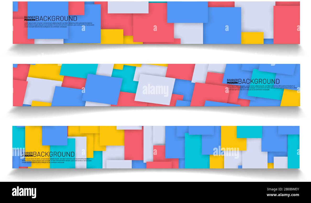 rectangular banner background vector. geometric shape design Stock ...