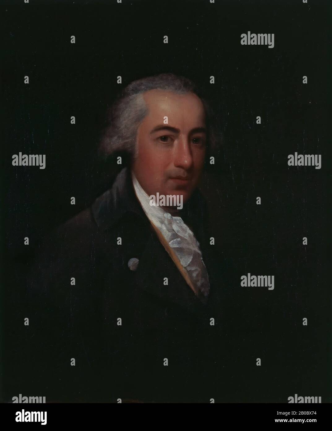 Gilbert Stuart, Portrait of James Bowdoin III, ca. 1806-1812, oil on canvas, 29 7/8 in. x 24 3/4 in. (75.88 cm x 62.87 cm), The son of the second governor of Massachusetts, James Bowdoin III also became involved in politics and served in the Massachusetts state legislature. Increasingly interested in education, he endowed Bowdoin College in honor of his father. Thomas Jefferson appointed Bowdoin Minister Plenipotentiary to the Court of Spain in 1804, prompting him to commission this portrait from Gilbert Stuart, together with likenesses of his wife and the President and Secretary of State. Due Stock Photo