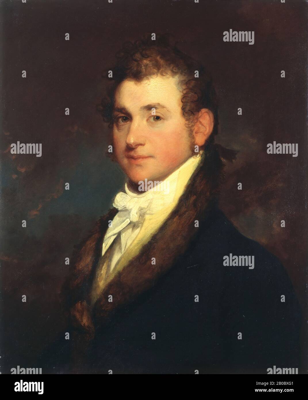 Gilbert Stuart, Portrait of Major-General Henry Alexander Scammell Dearborn, ca. 1812, oil on panel, 28 in. x 22 7/8 in. (71.12 cm x 58.1 cm Stock Photo