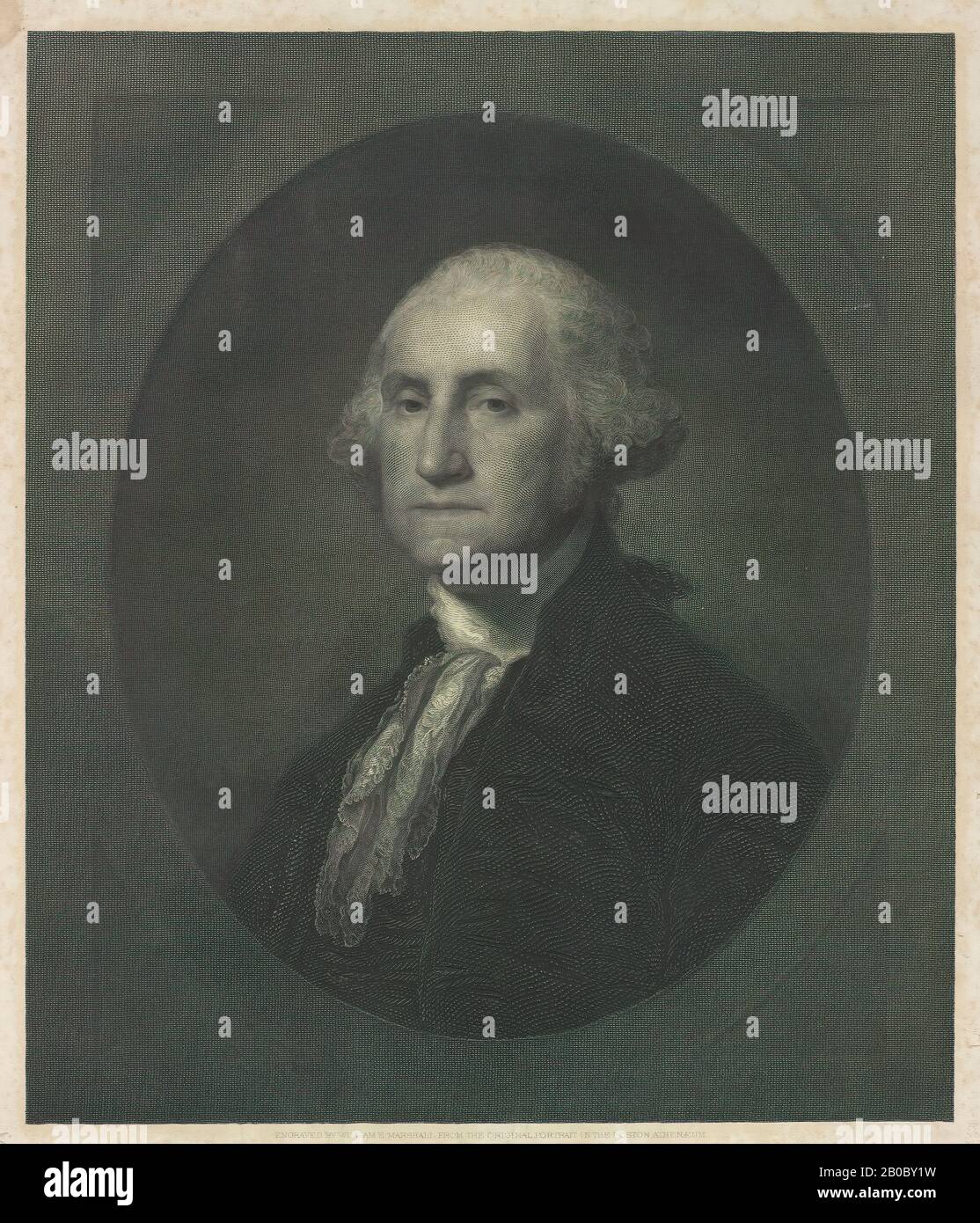 William Edgar Marshall, Portrait of George Washington, n.d., paper Stock Photo