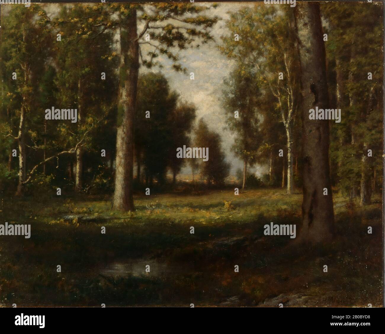 Alexander Helwig Wyant, A Clearing in the Woods, n.d., oil on canvas, 16 1/4 in. x 20 1/4 in. (41.28 cm x 51.44 cm Stock Photo