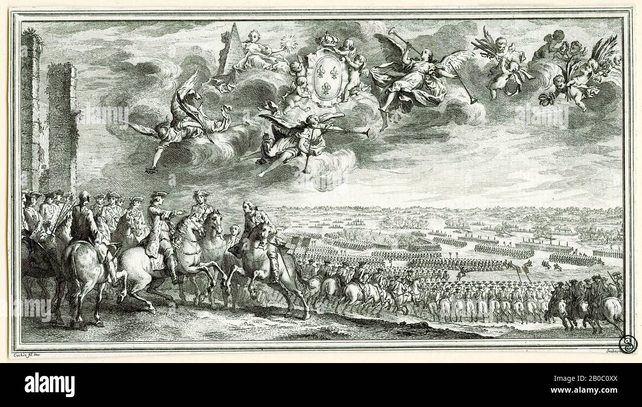 Pierre Soubeyran, Louis XV at the Battle of Fontenoy, 17091775