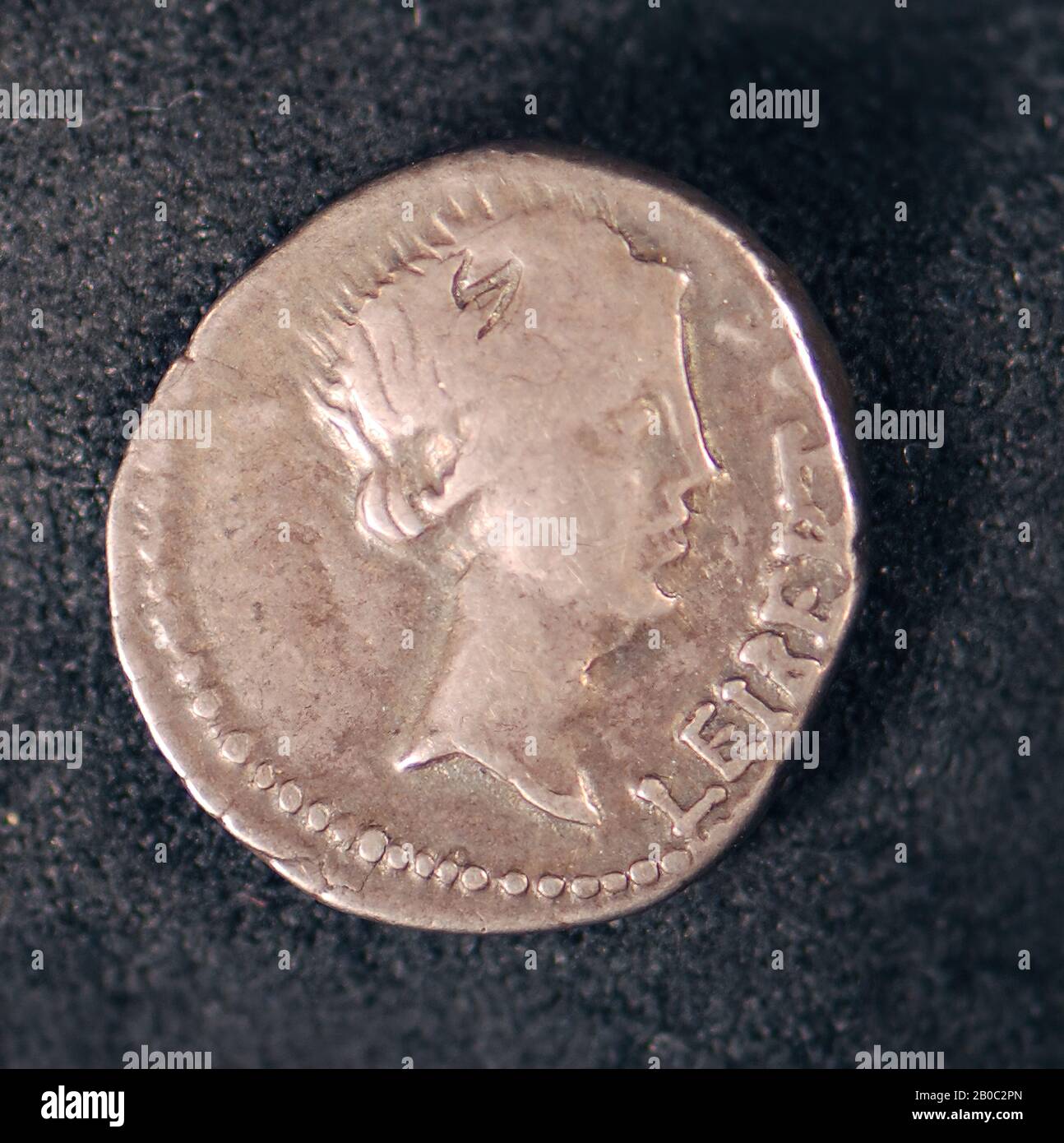 Unknown Artist, Denarius of Quintus Caepio Brutus, 043 BC-042 BC, silver Stock Photo
