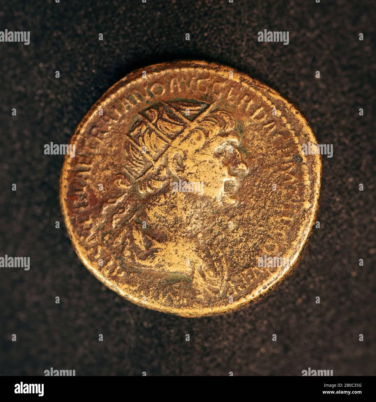 Unknown Artist, Dupondius of Trajan, 113, bronze Stock Photo
