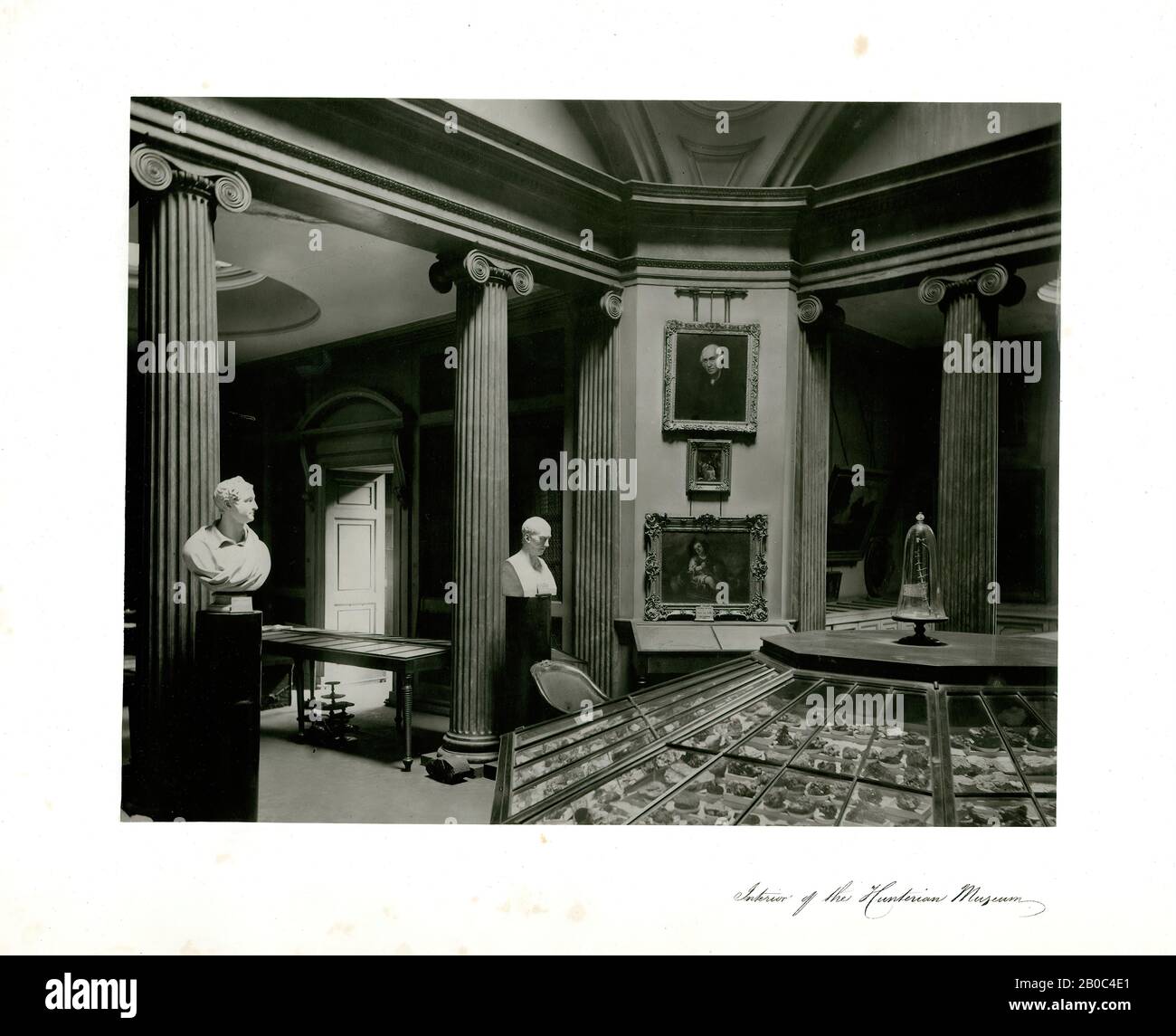 Thomas Annan, Interior of the Hunterian Museum, Old College, University of Glasgow from Memorials of the Old College of Glasgow, 1871, carbonprint Stock Photo