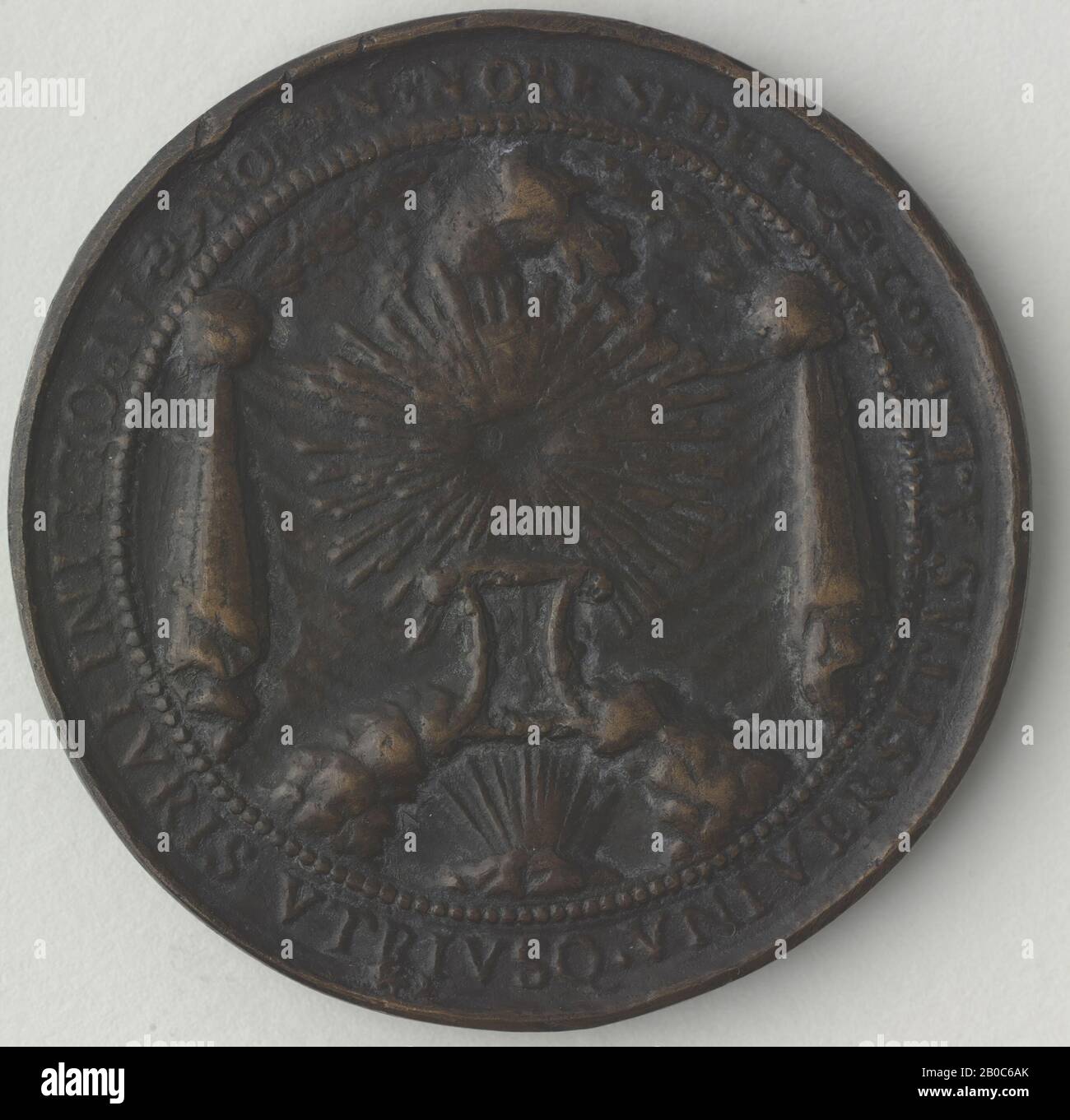 Unknown Artist, Ippolito Fornasari Medal, 1627-1697, bronze, 2 5/16 in. (5.8 cm.) Stock Photo