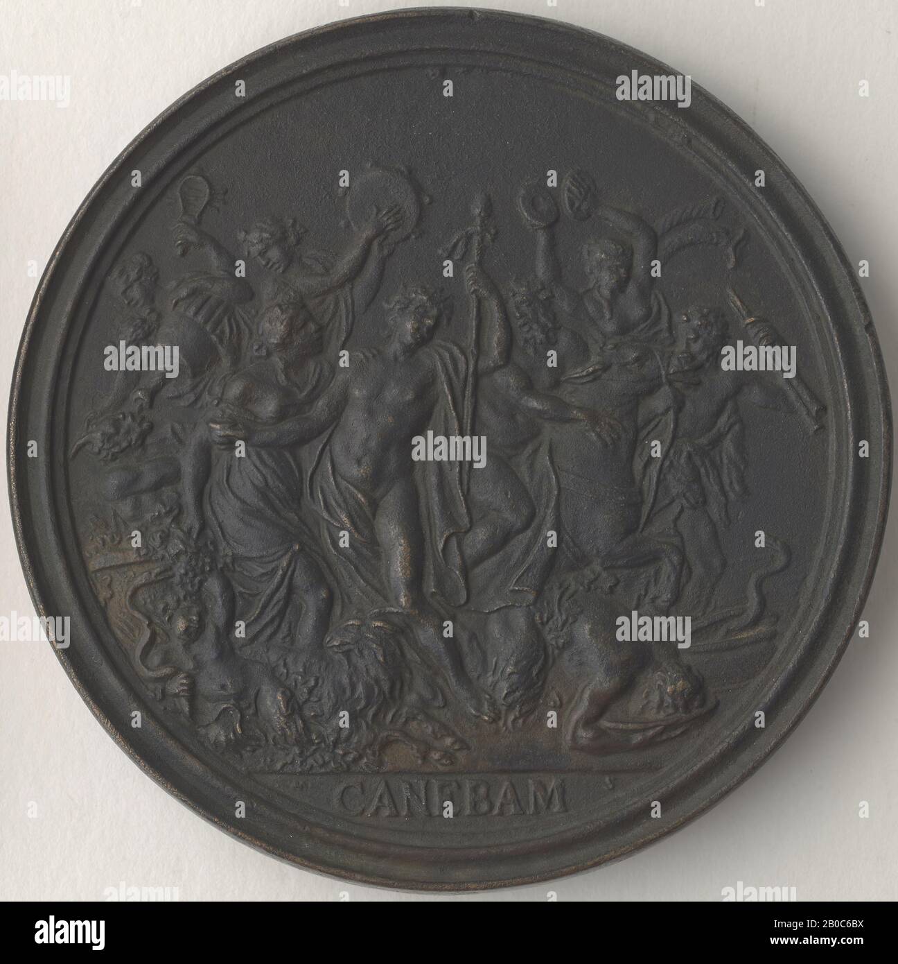 Massimiliano Soldani-Benz, Francesco Redi, 1684, bronze, 3 7/16 in. (8.7 cm.) Stock Photo