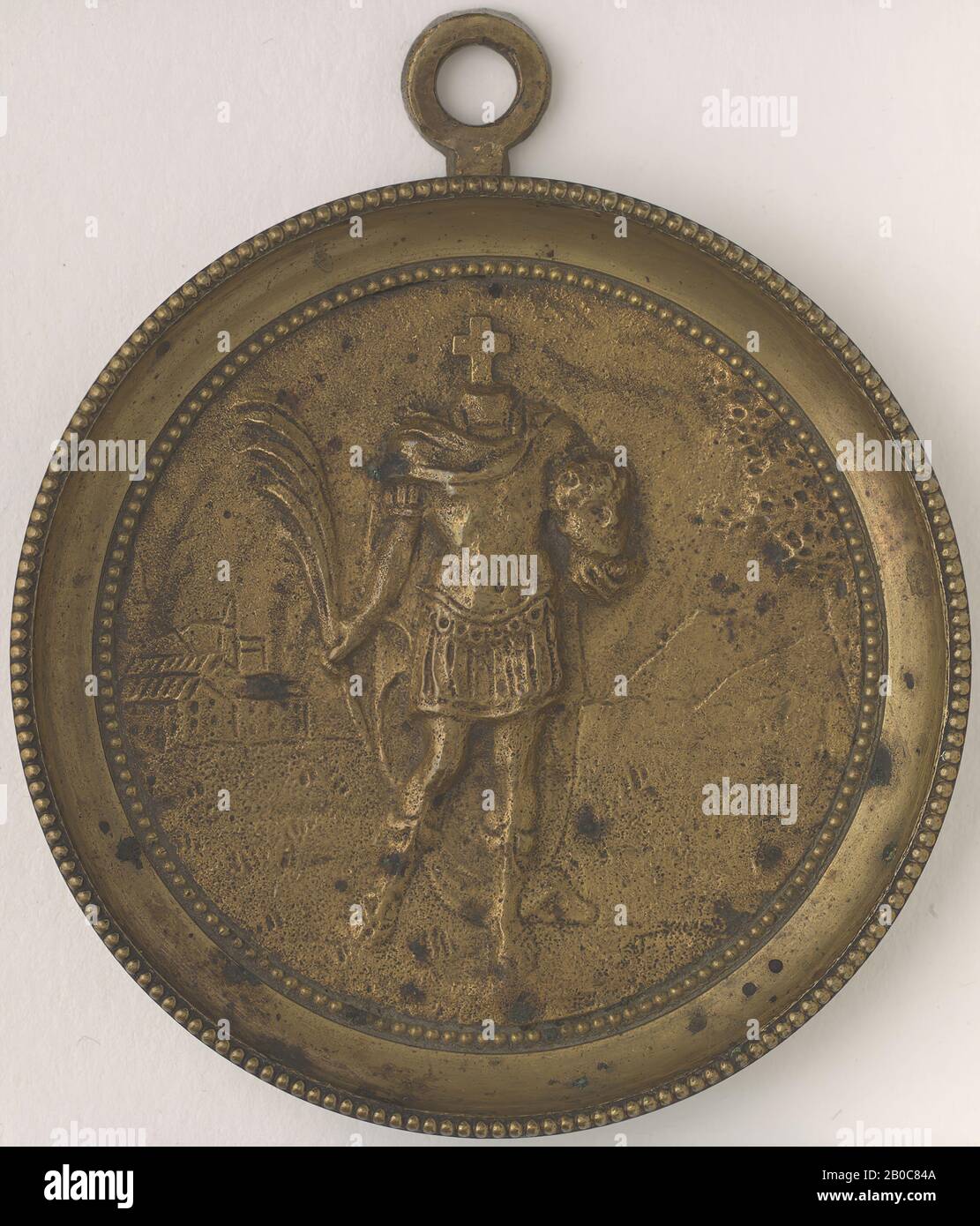 Unknown Artist, Quadriga with Victory Plaquette, 1475-1500, bronze, 3 11/16 in. x 6 7/16 in. (9.4 cm. x 16.3 cm.) Stock Photo