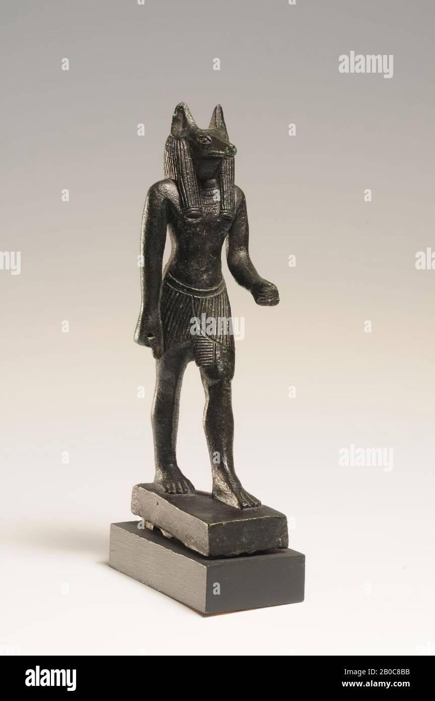 Anubis, standing, bronze, god, bronze, 18 cm (7 1 Stock Photo
