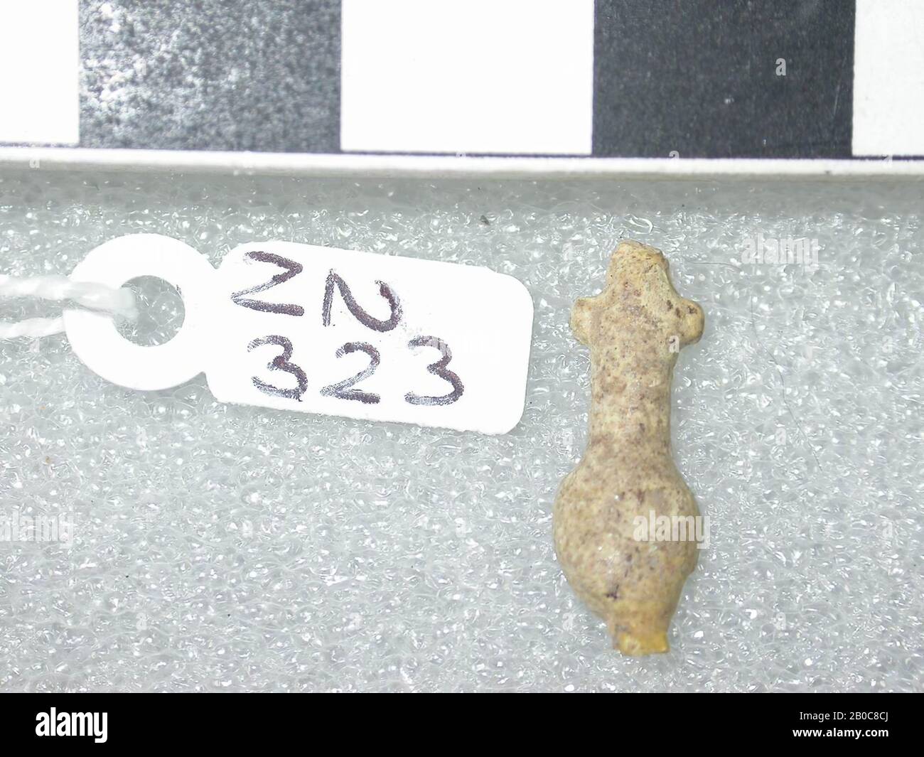 nefertign, amulet, varia, faience, 2,1 cm, Egypt Stock Photo