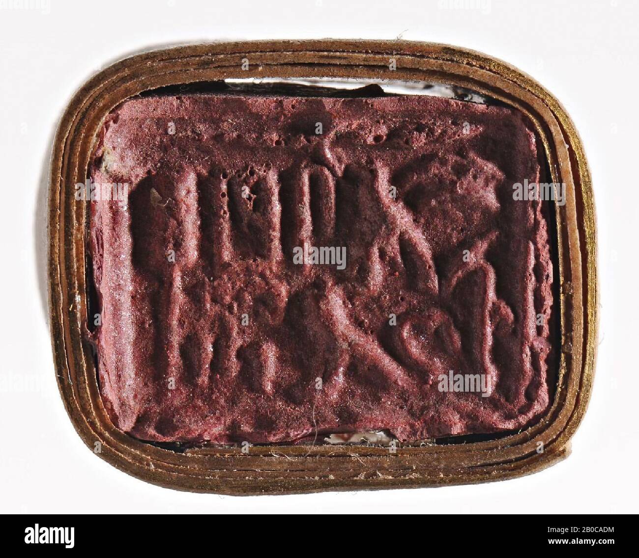 plaque, rectangle, inscription, double sided, seal, plaque, faience, 1 ...