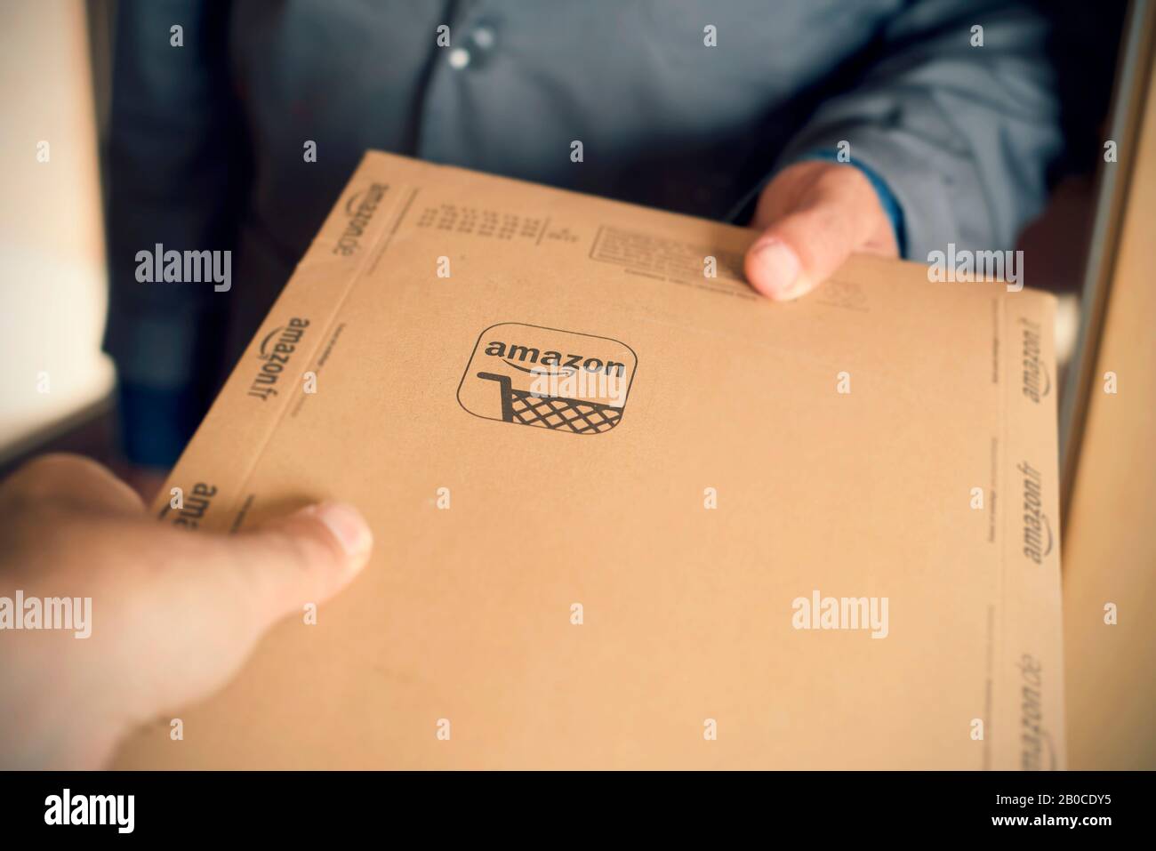 Amazon delivery person hi-res stock photography and images - Alamy