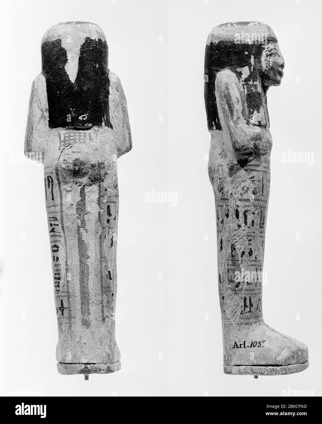 mummified, Kedet ..., shabbat, wood, 23 x 7.1 cm, New Kingdom, 18th Dynasty, Egypt Stock Photo