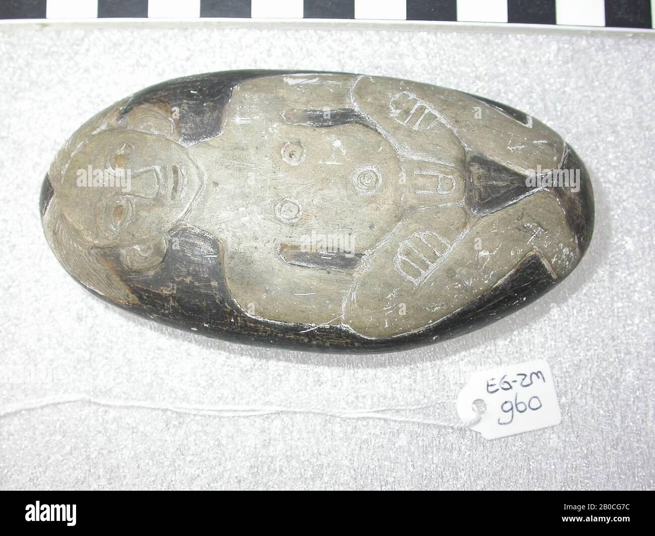 Egypt, amulet, person, soapstone, brown, 10.3 cm, Location, Egypt Stock Photo