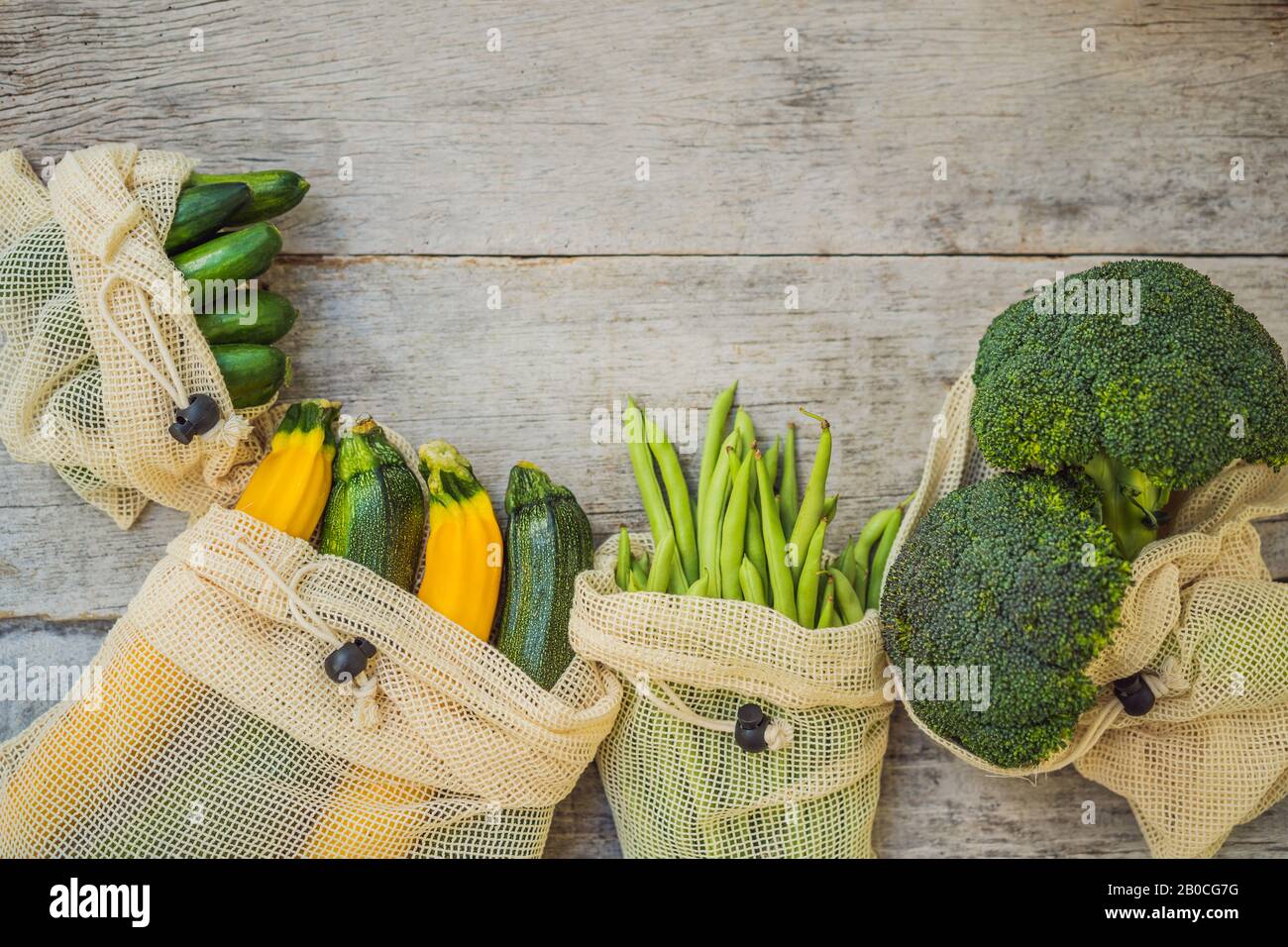 Zero Waste food shopping and storage in cotton eco bags. Glass jars