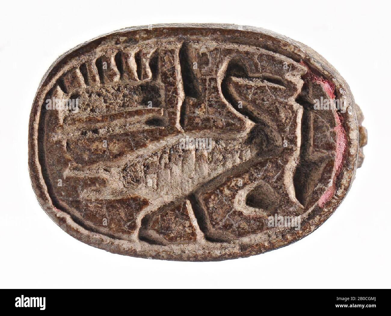 scarab, goose, Amon, nefer, seal, scarab, faience, 1,6 cm, Egypt Stock Photo