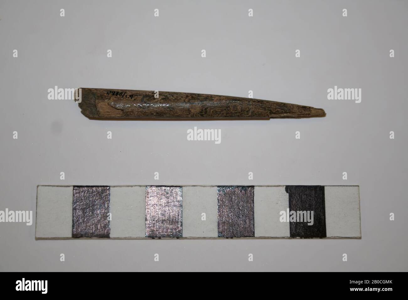 awl, organic, bone, l. 6,7 cm, prehistory, the Netherlands, South Holland, Nissewaard, Hekelingen Stock Photo