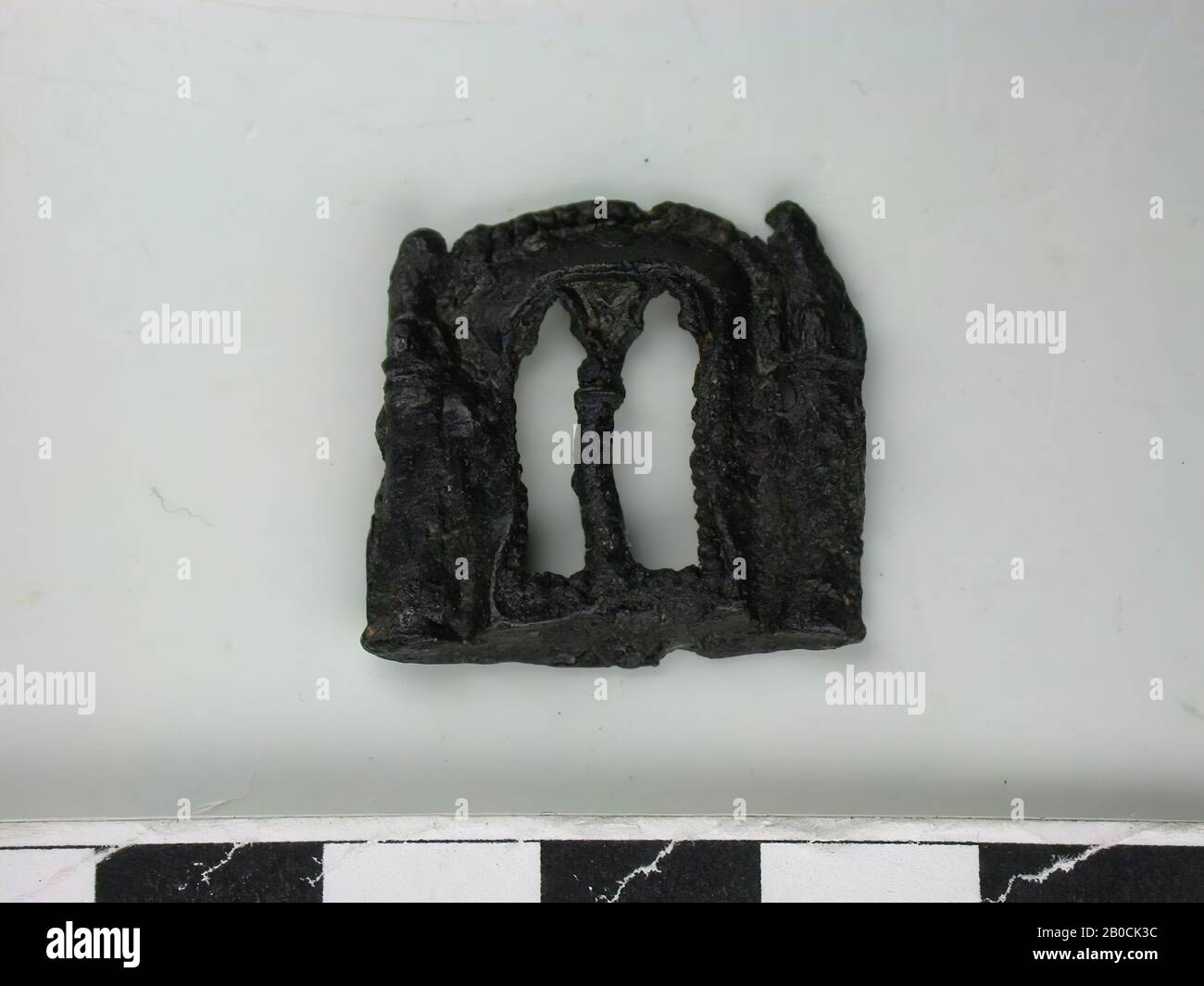 Rectangular frame, black (lead Stock Photo
