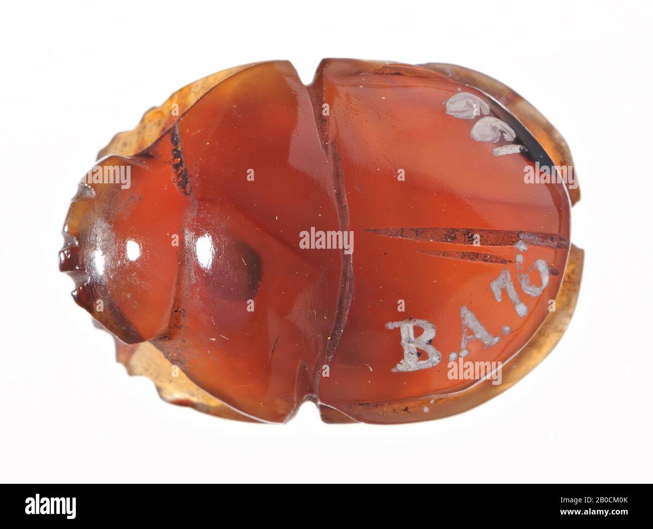 scarab, seal, scarab, cornaline, 2.1 cm, Egypt Stock Photo