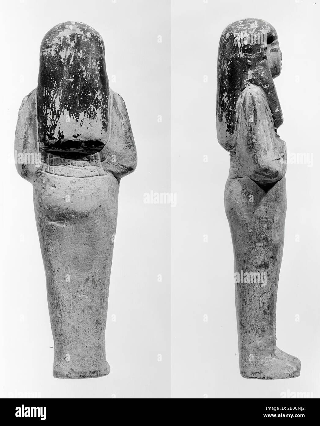 mummular, unreadable, shabbat, limestone, 21.5 x 7.4 cm, New Kingdom, 19th-20th Dynasty, Ramessidic Period, Egypt Stock Photo