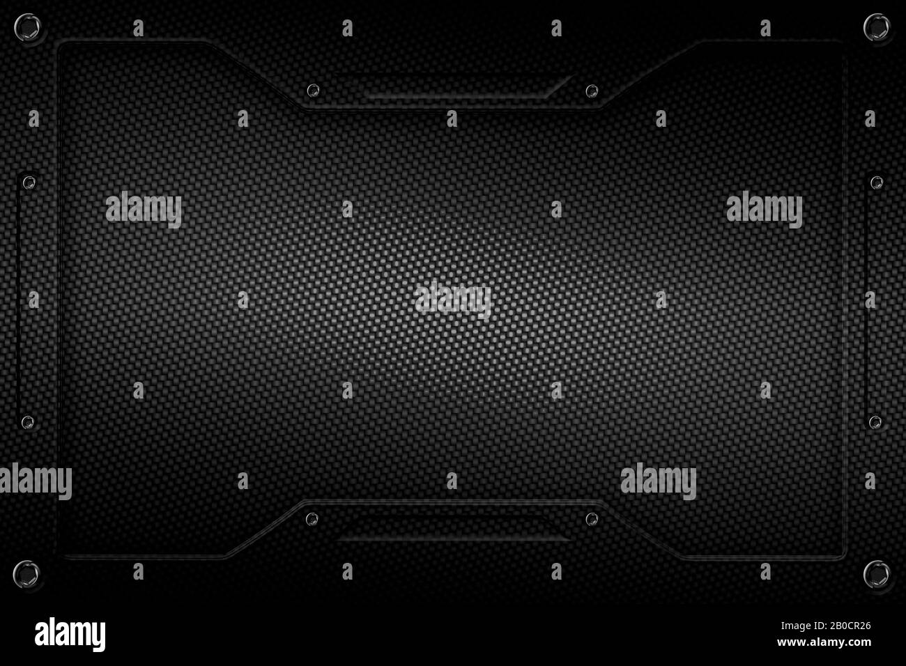 black carbon fiber and frame for background and texture. 3d ...