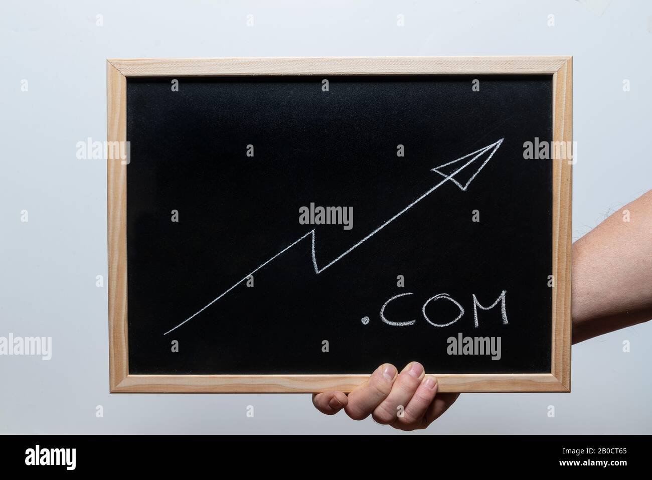the increase in the cost of purchasing a .com web domain Stock Photo