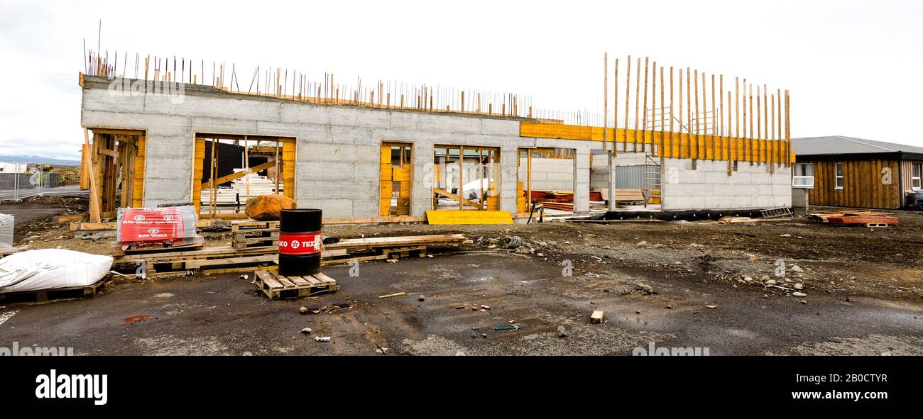 Construction site Iceland Stock Photo