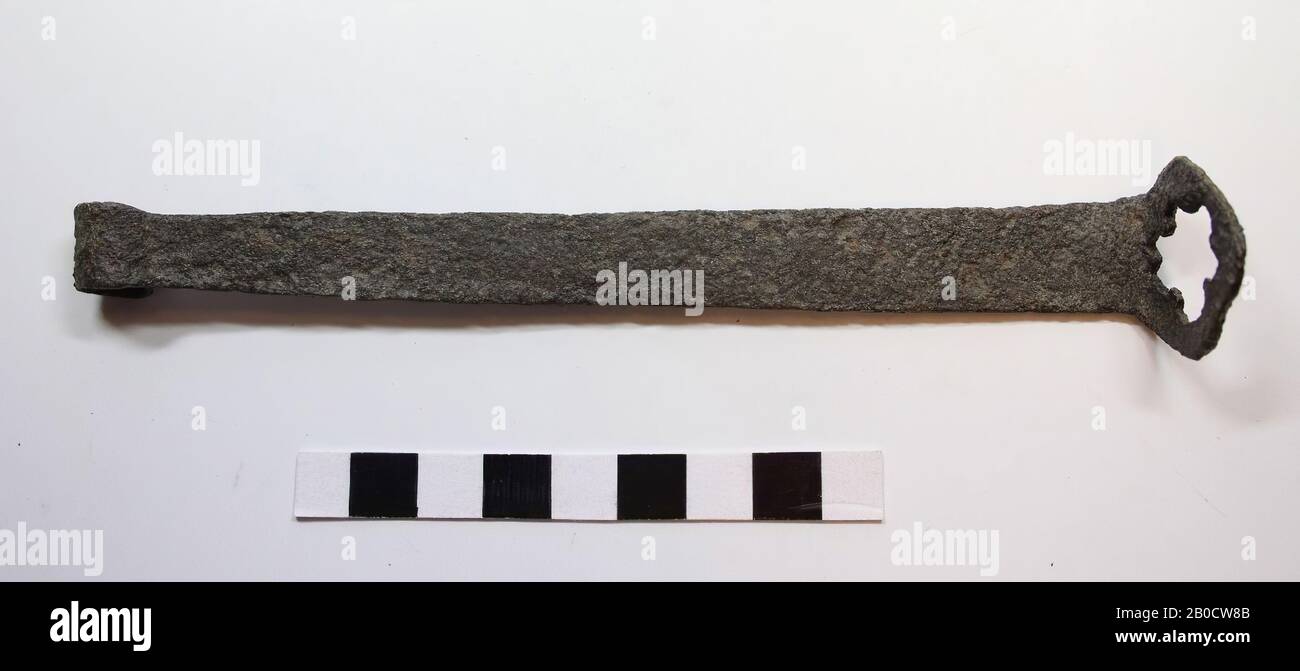 Old Europe, key, metal, iron, 15.7 x 2.7 x 2.1 cm, Location, France, Amiens Stock Photo