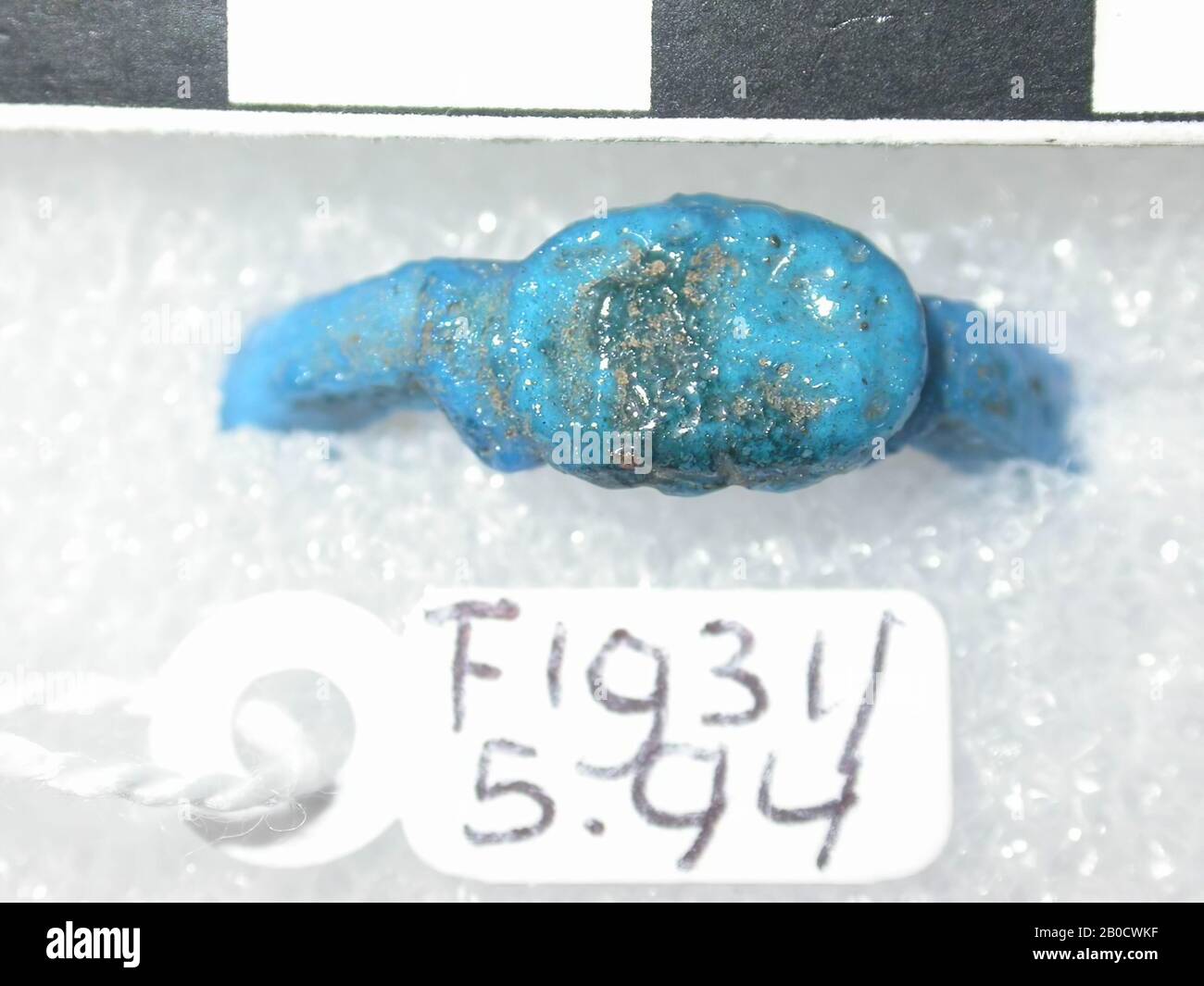 ring, unclear, ring, faience, Egypt Stock Photo