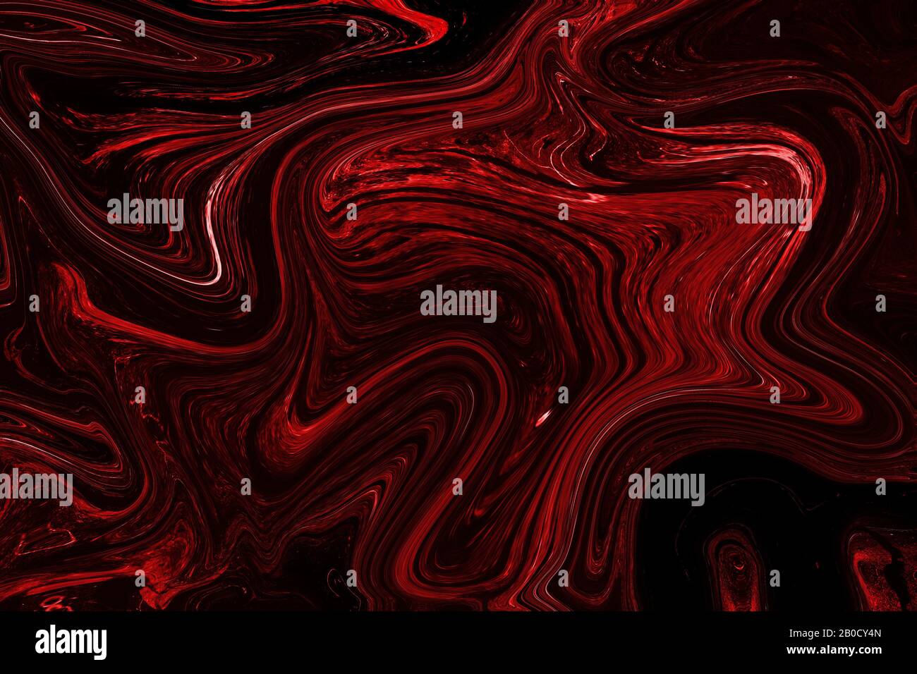 red and black liquid color. abstract background and texture. illustration design. Stock Photo