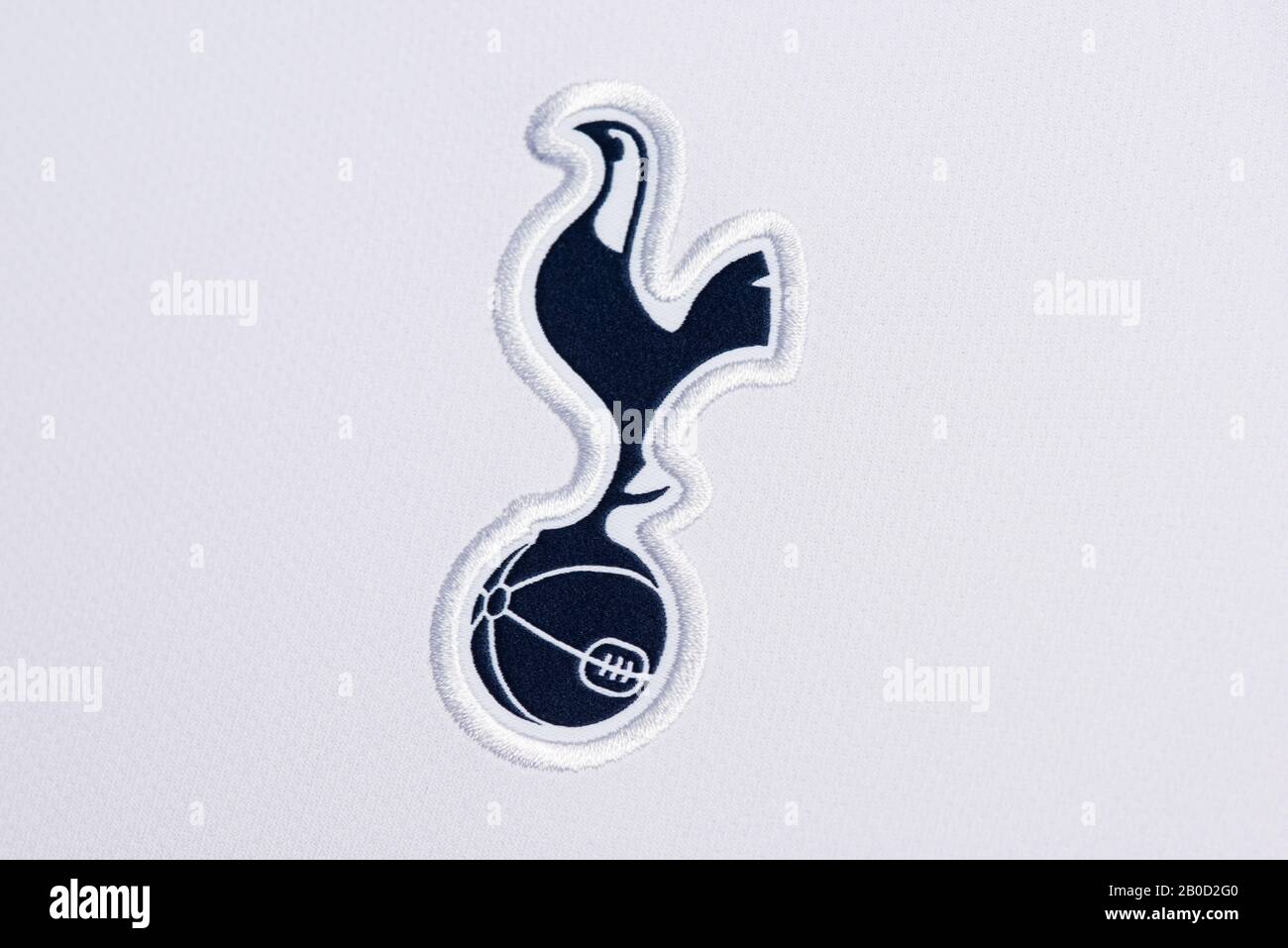 Close up of Tottenham Hotspur Nike Home Kit 2019/20. Stock Photo