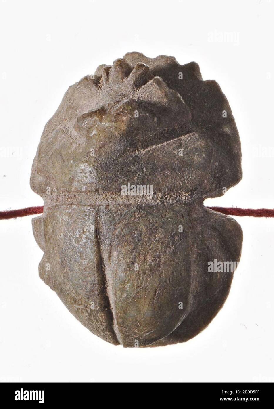 scarab, Necklace of 22 scarabs (including HD 26), seal, scarab, stone (green), 2,3 cm ?, Egypt