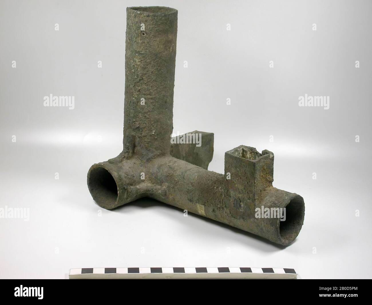 furniture fittings, tube, round, rectangle, furniture fittings, bronze, 20.5 x 21.5 cm, Egypt Stock Photo