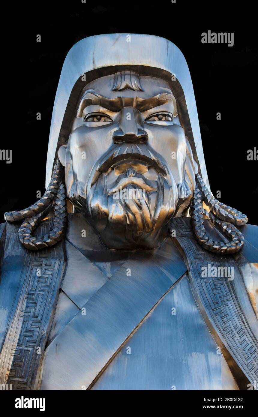 2 Aug 2017, Statue of Genghis Khan. TIANJIN BOLDOG, MONGOLIA. Stock Photo