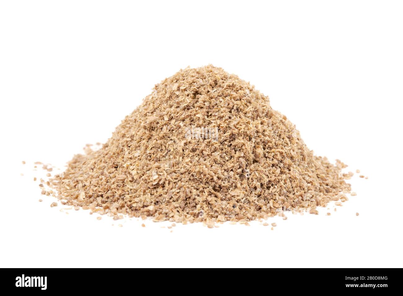 Heap ground Coriander (Coriandrum sativum) isolated on white background