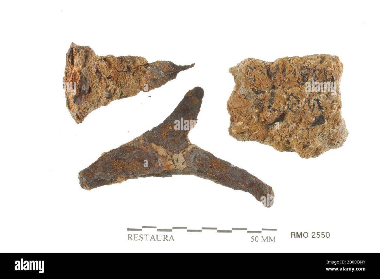 The Netherlands Middle Ages Triangle Fragment With Three Bars Nail Iron 6 0 X 4 7 Cm 3 9 X 3 4 Cm X The Netherlands Utrecht Wijk Bij Duurstede Wijk Bij Duurstede Dorestad Stock Photo Alamy