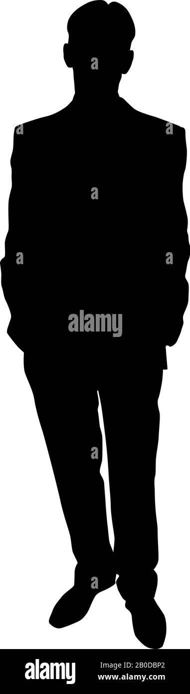 Man hands in pockets cut out Stock Vector Images - Alamy