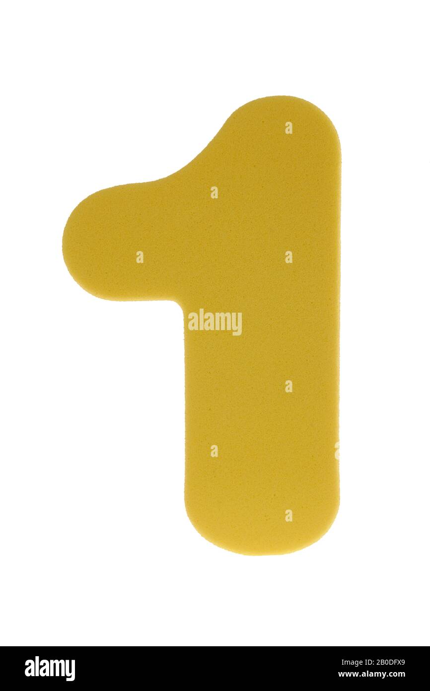 Number one on white background Stock Photo - Alamy