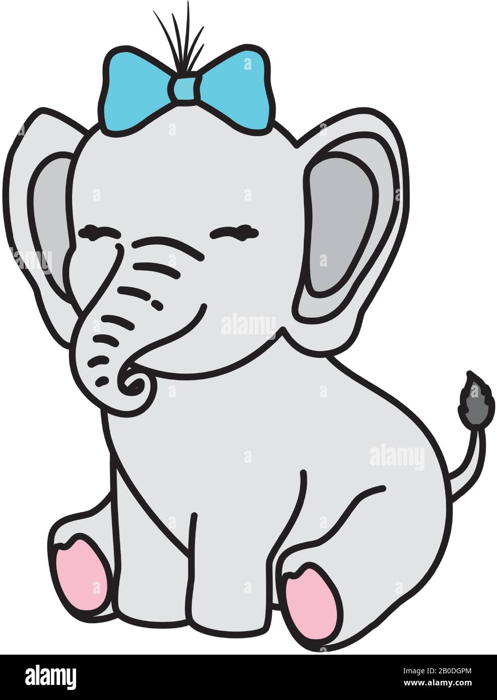 cute elephant animal isolated icon Stock Vector Image & Art - Alamy