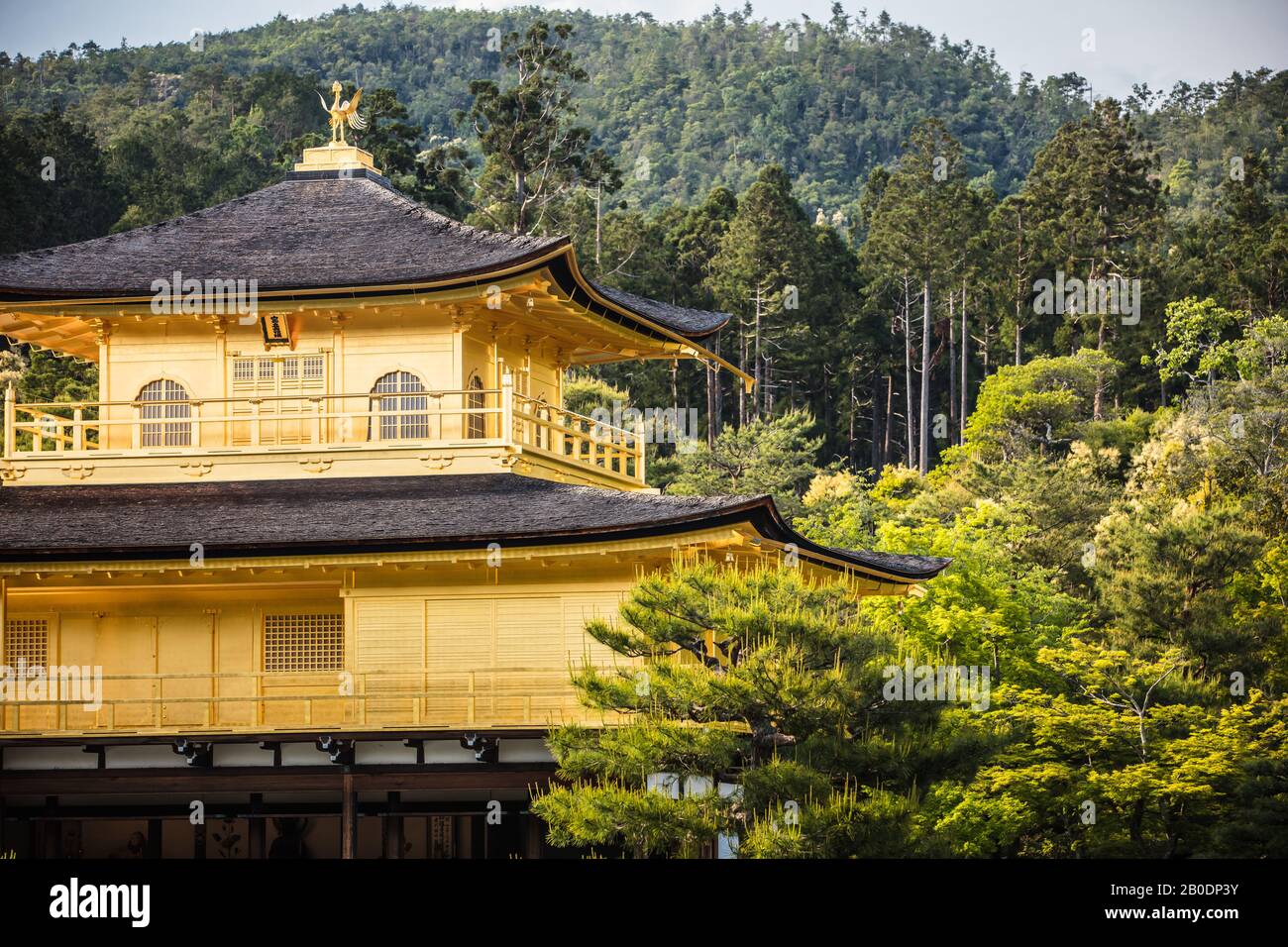 Kinkakuji Temple or The Golden Pavilion in Kyoto, Japan Stock Photo