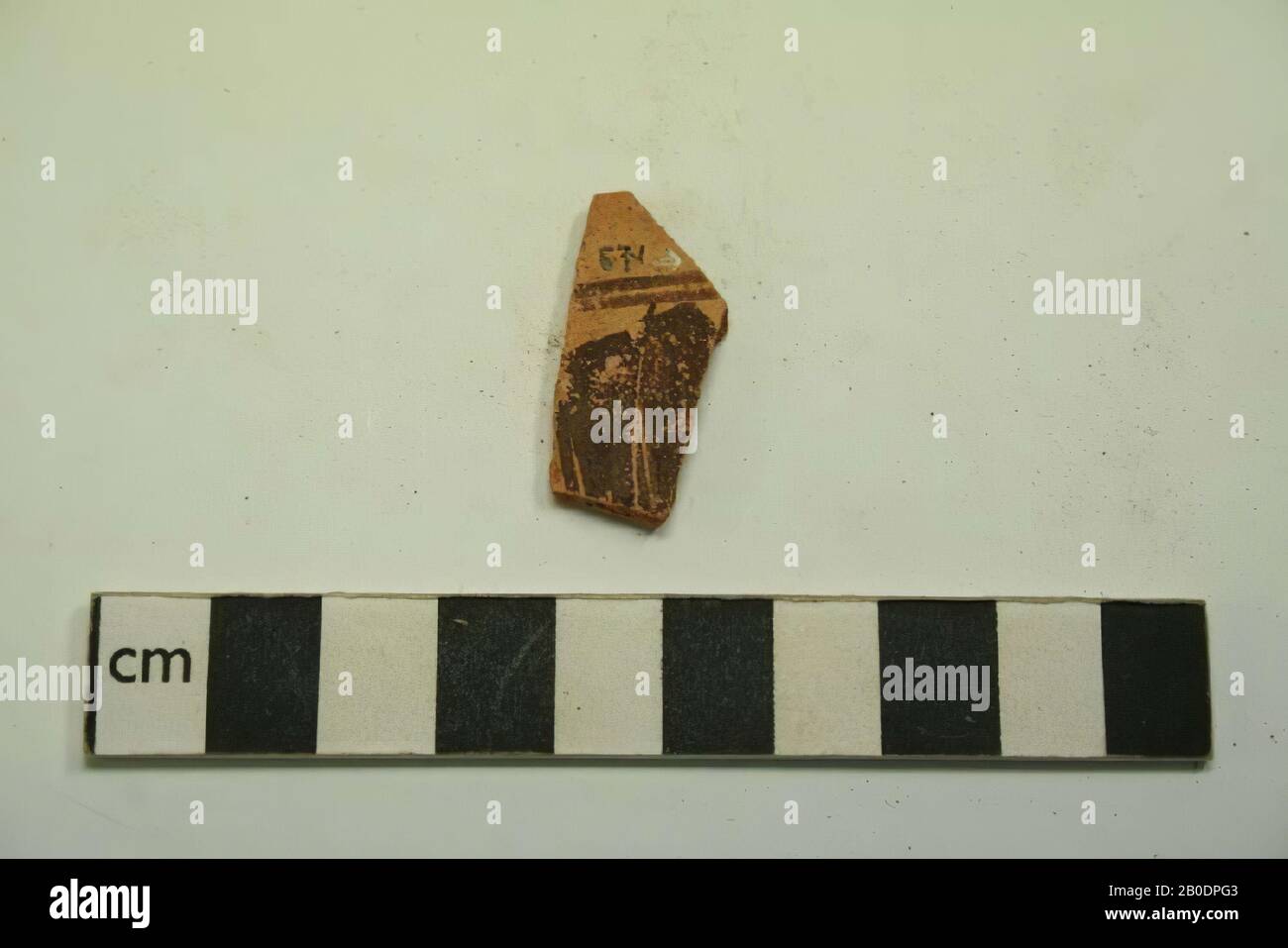 Egypt, shard, earthenware, 3 x 1 cm Stock Photo