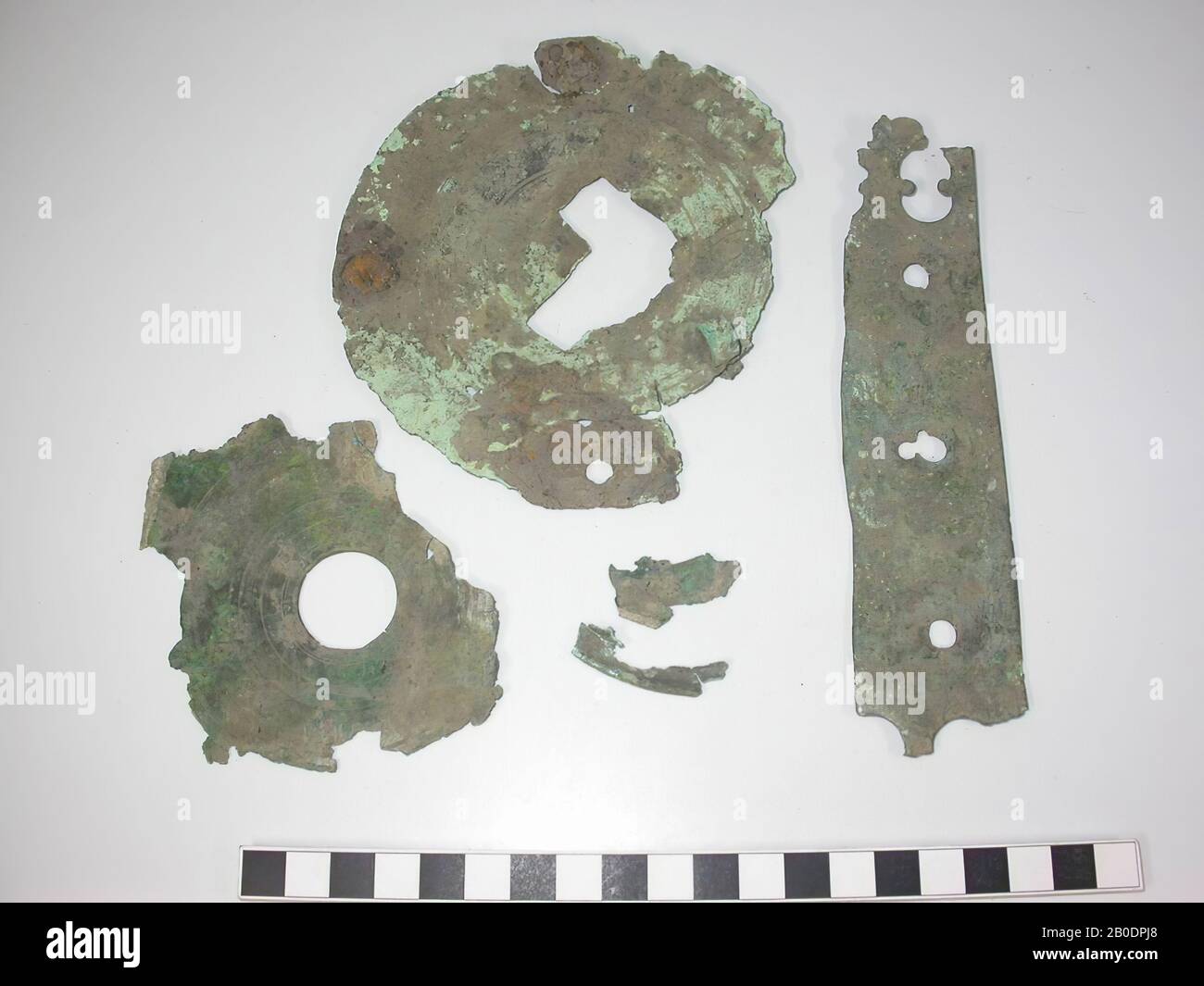 The Netherlands Roman period, fittings, metal, bronze, rectangular fittings: 16.9 cm Stock Photo