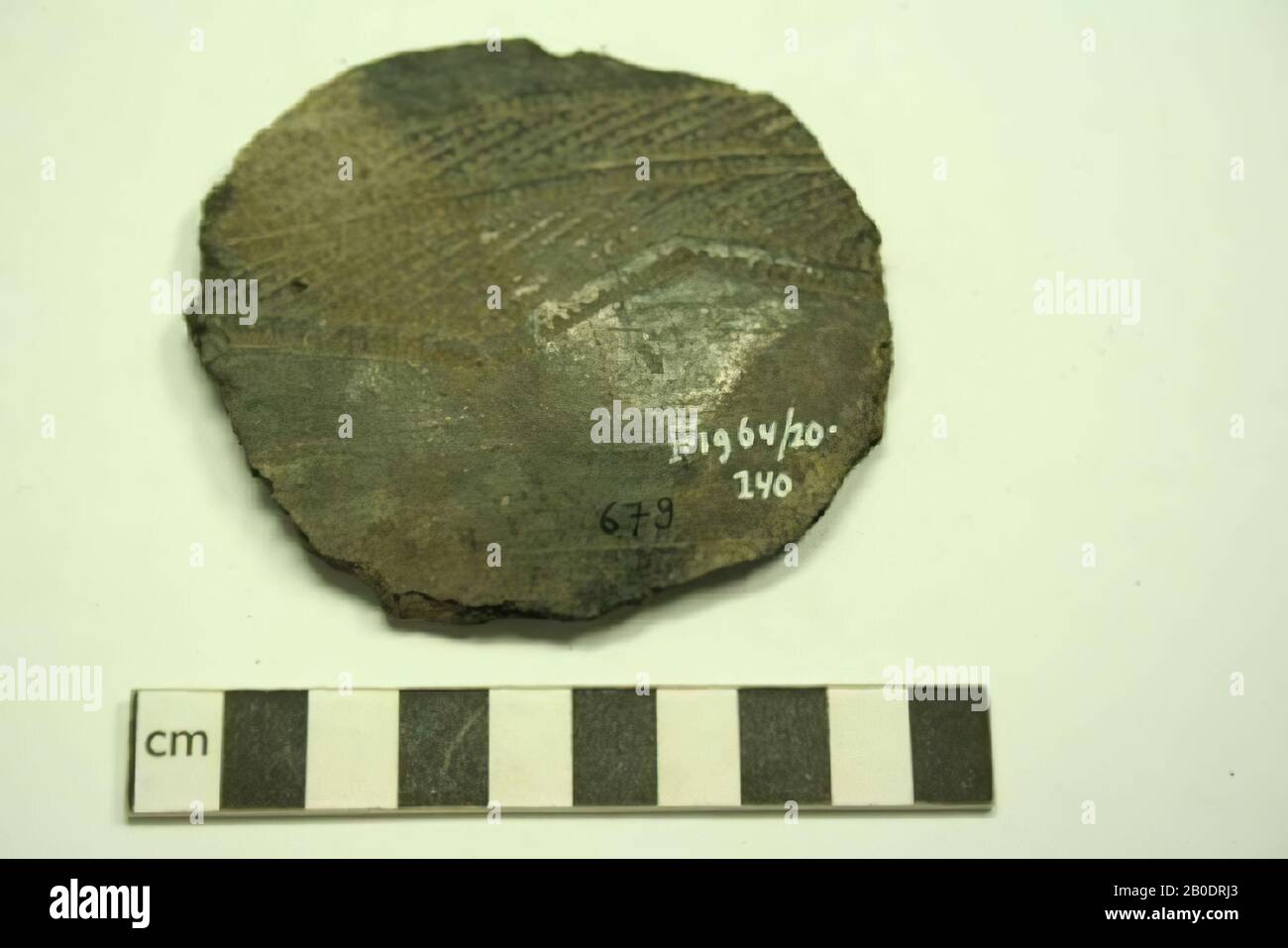 Egypt, shard, earthenware, 8.5 x 7.5 cm Stock Photo