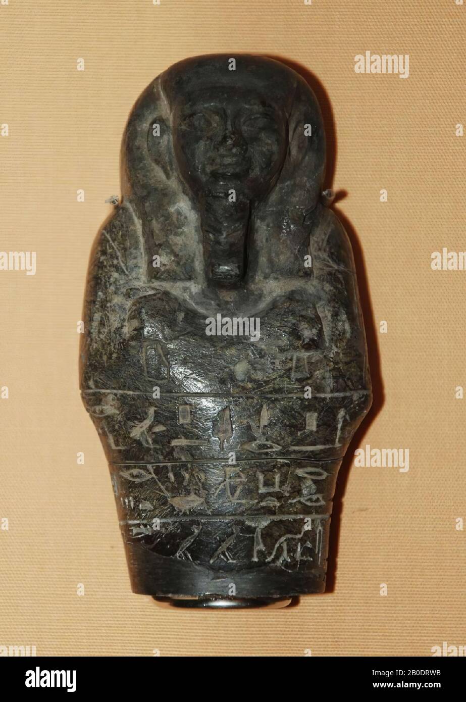 Egypt, Ushbti, serpentine, 10.4 x 5.7 cm, Late Period, 25th Dynasty, Taharka, Egypt Stock Photo